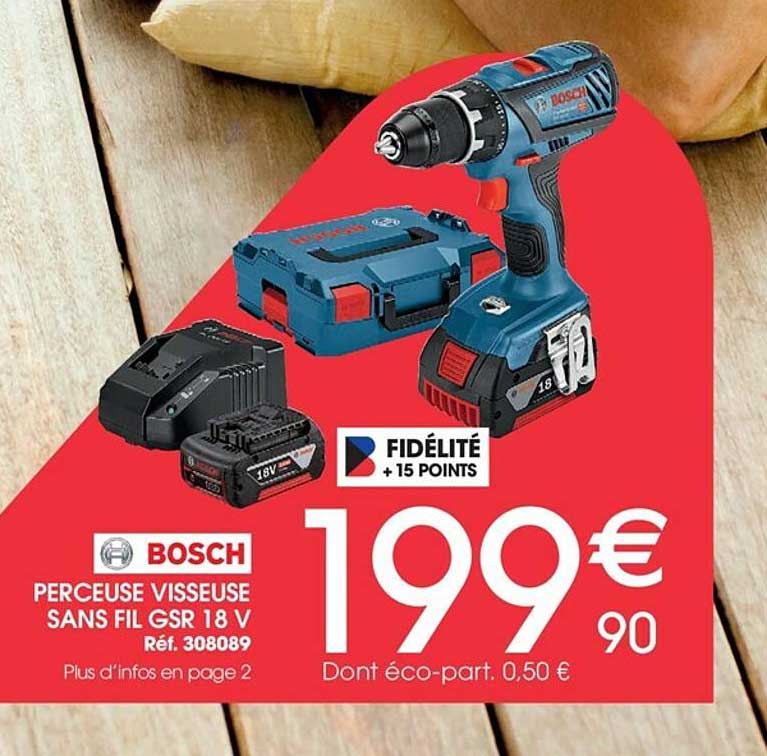 perceuse visseuse sans fil gsr 18 v bosch