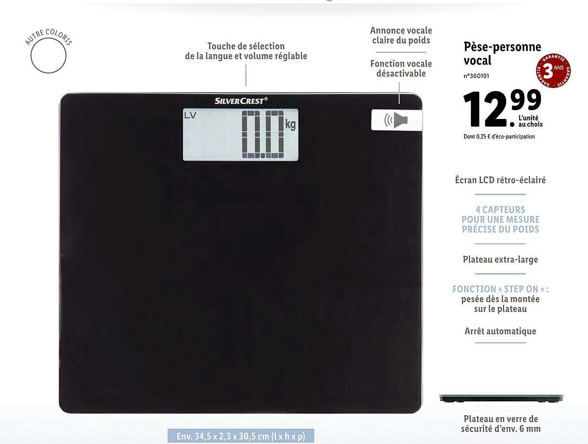 pèse-personne vocal