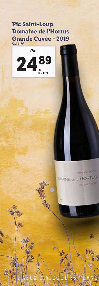 pic saint-loup domaine de l'hortus grand cuvée - 2019