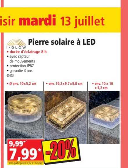 pierre solaire à led i-glow