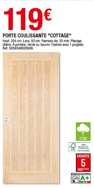 Porte Coulissante "cottage"