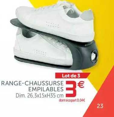 range-chaussures empilables