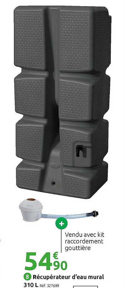 Récupérateur D'eau Mural