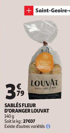 sablé fleur d'oranger louvat