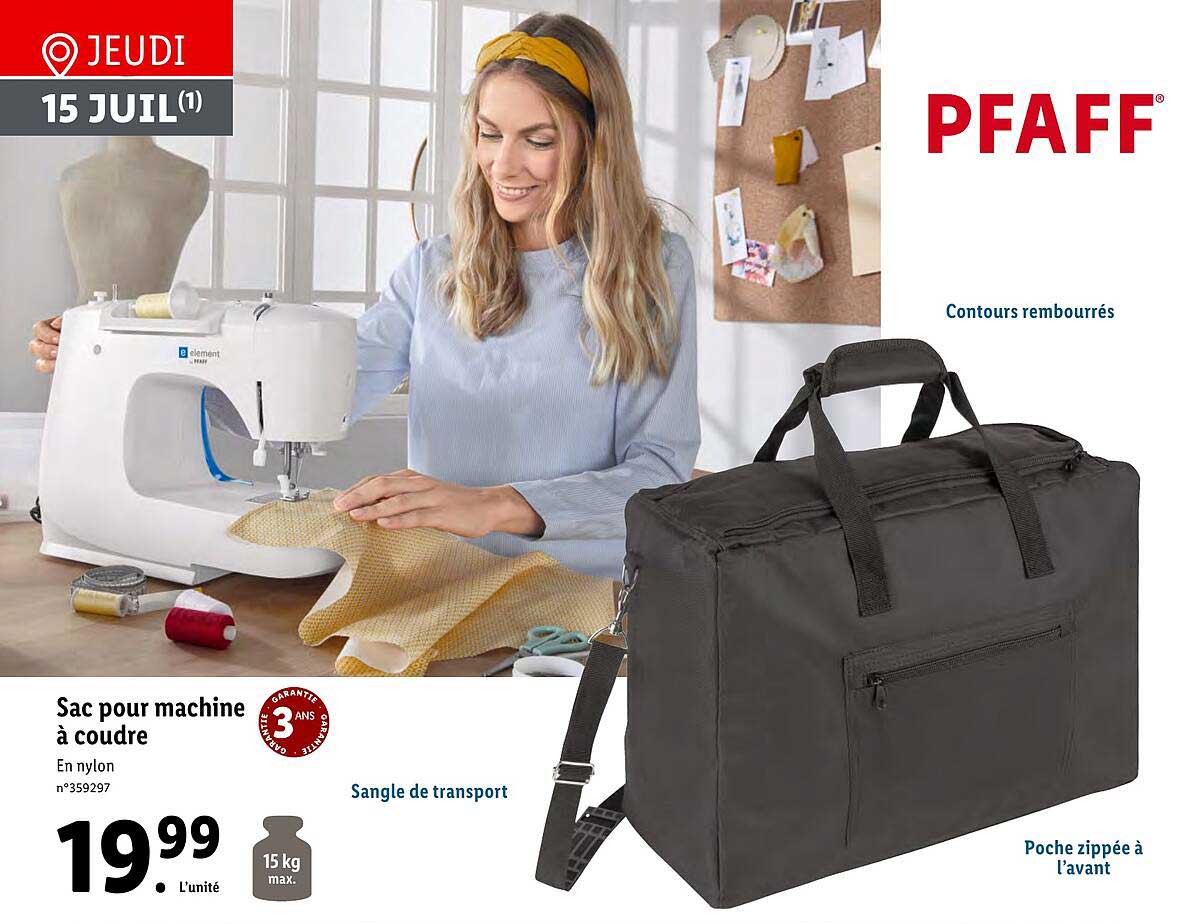 sac pour machine à coudre pfaff