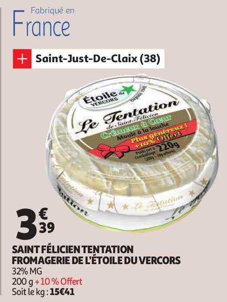 saint félicien tentation fromagerie de l'étoile du vercors