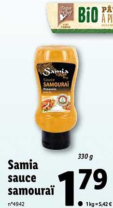 samia sauce samouraï