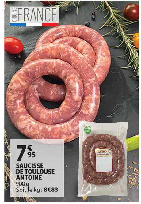 saucisse de toulouse antoine