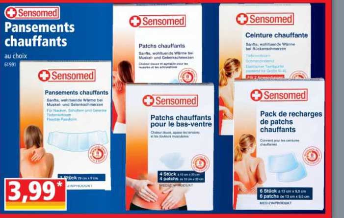 sensomed pansements chauffants