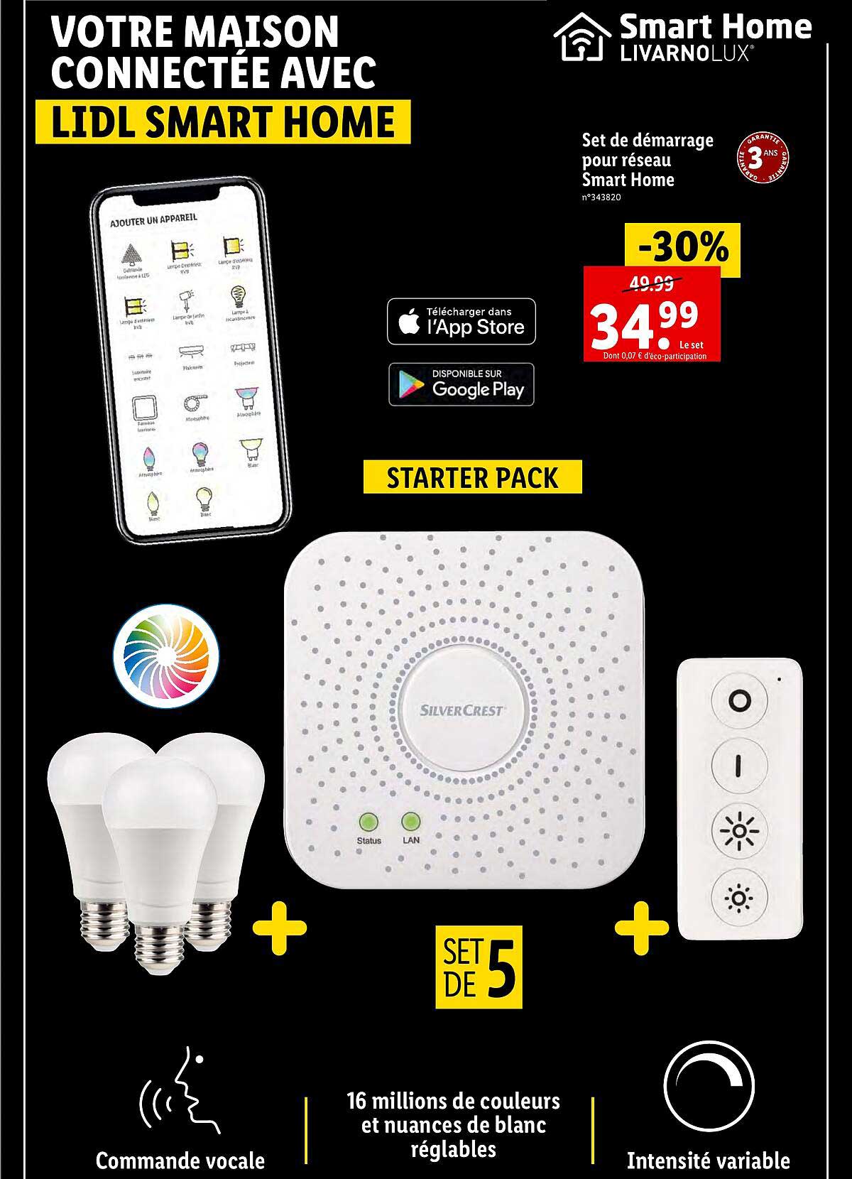 set de démarrage pour réseau smart home