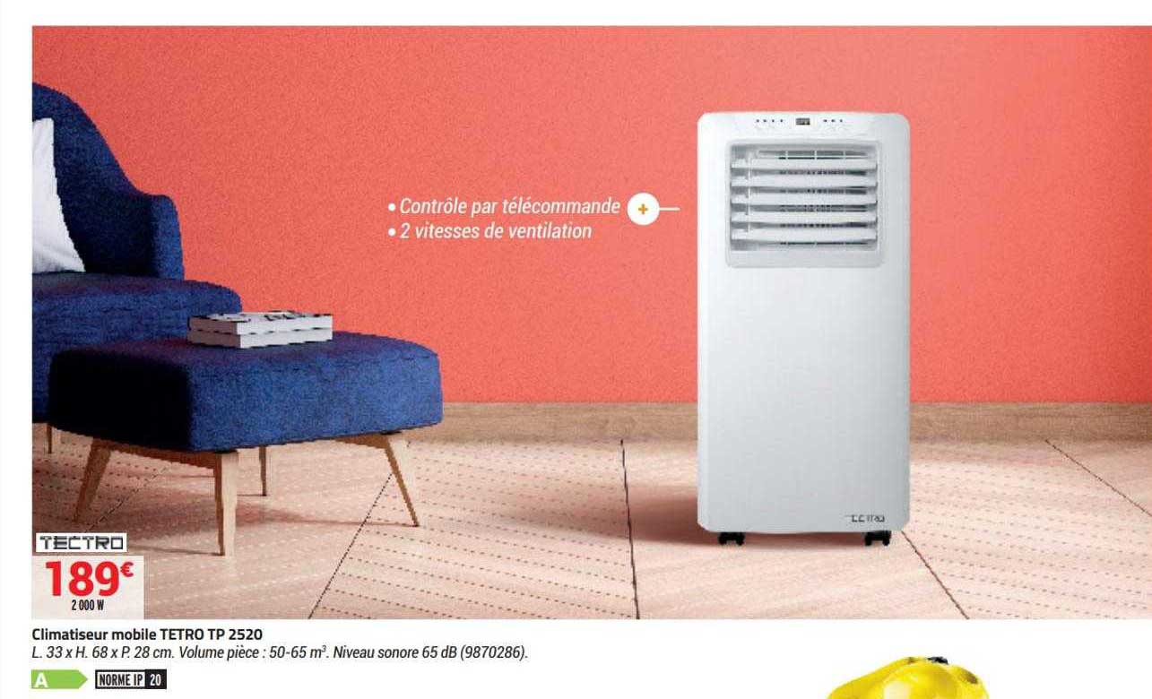 Climatiseur Mobile Tetro Tp 2520 Tectro