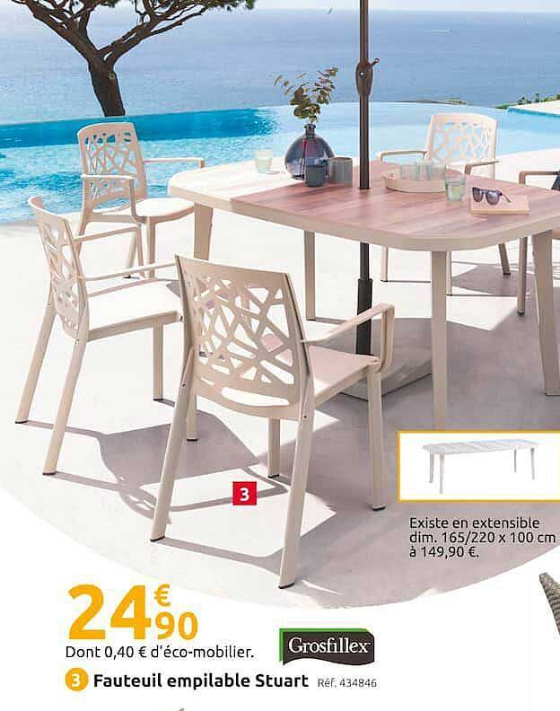 fauteuil empilable stuart grosfillex