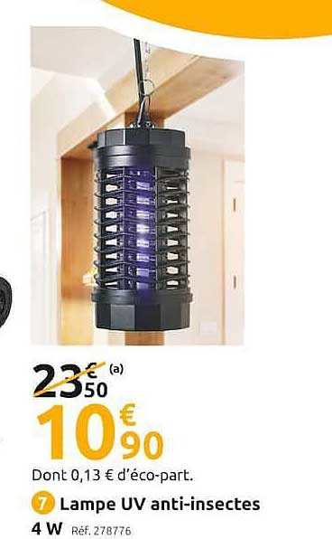 lampe uv anti-insectes 4 w