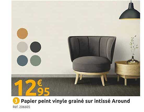 papier peint vinyle grainé sur intissé around