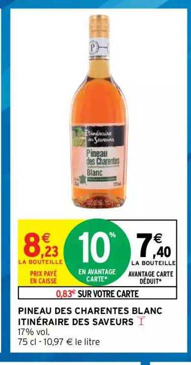 pineau des charentes blanc itinéraire des saveurs