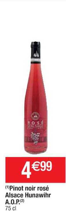 pinot noir rosé alsace hunawihr a.o.p.
