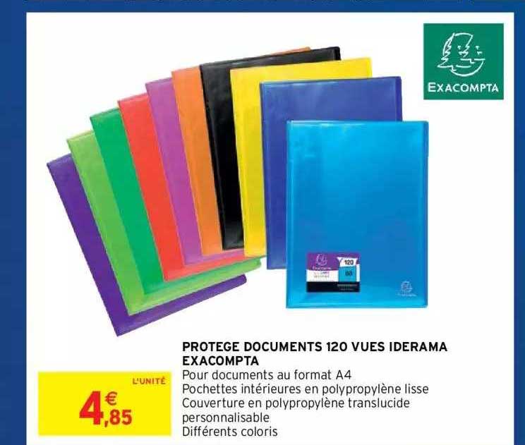 Protège Documents 120 Vues Iderama Exacompta