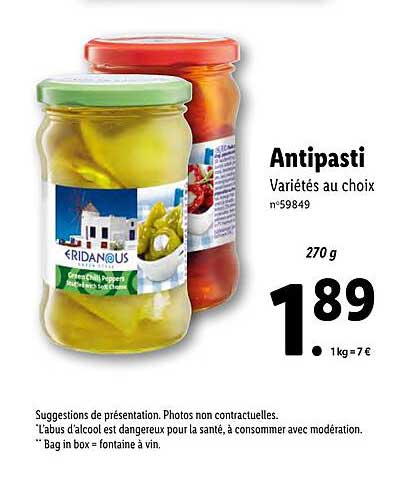 Antipasti Eridanous