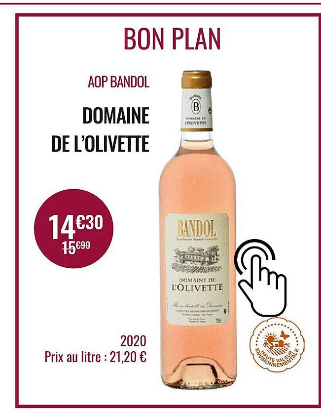 aop bandol domaine de l'olivette