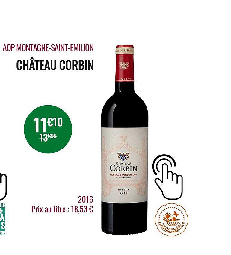 aop montagne-saint-emilion château corbin