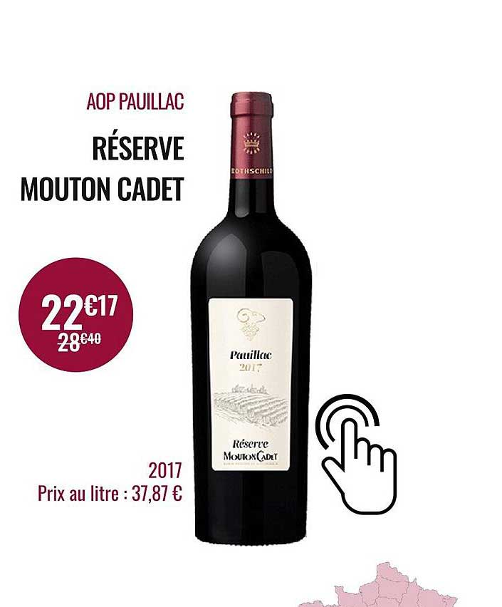 aop pauillac réserve mouton cadet
