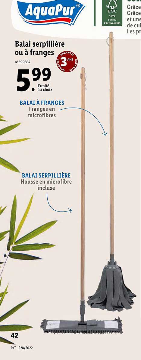 balai serpillière ou à franges aquaPur