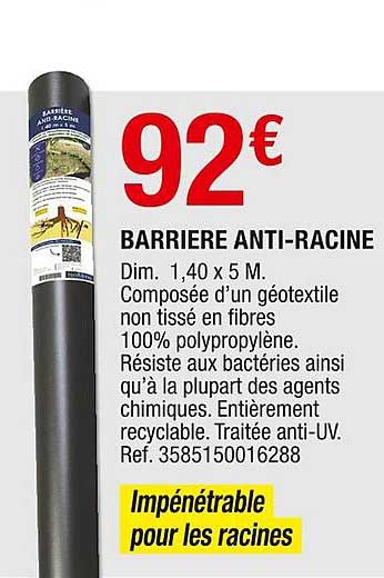 Barrière Anti-racine