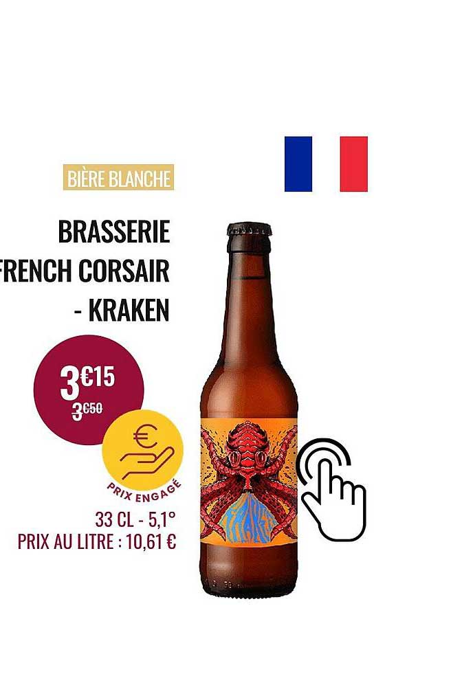bière blanche brasserie french corsair - kraken