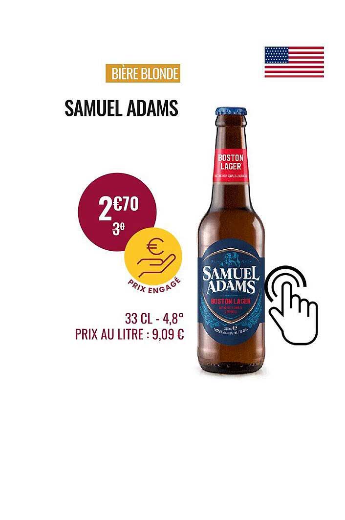 bière blonde samuel adams