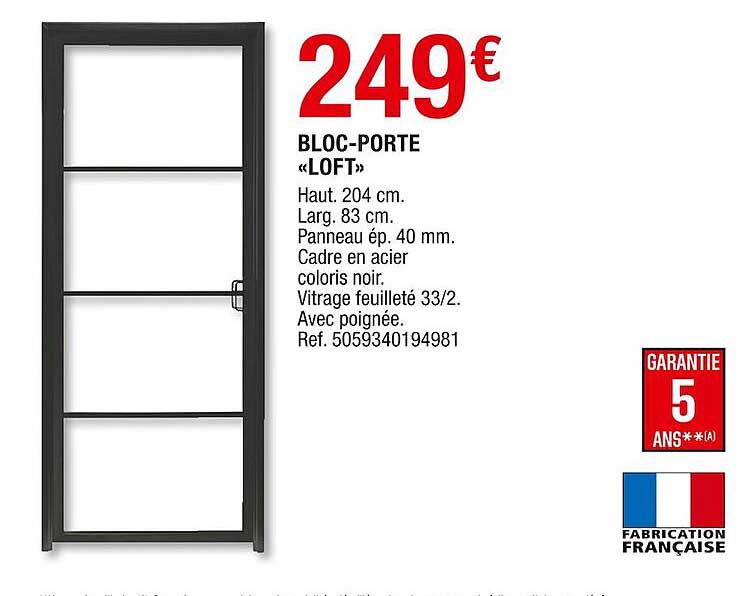 bloc-porte «loft»