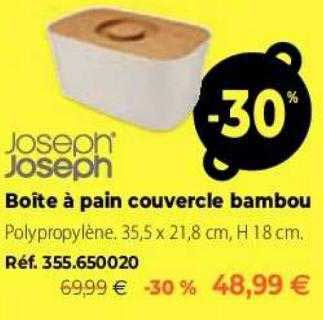 Boîte à Pain Couvercle Bambou Joseph Joseph
