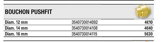 bouchon pushfit