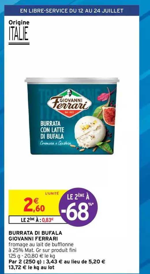 burrata di bufala giovanni ferrari