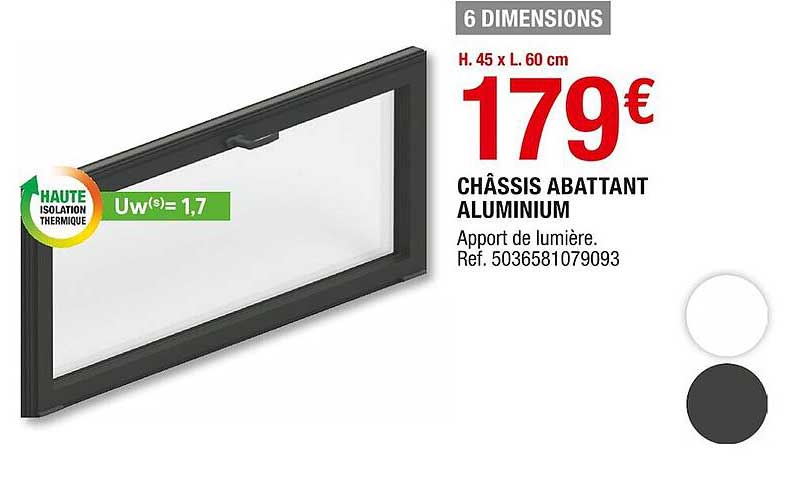 Châssis Abattant Aluminium