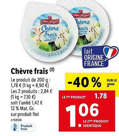 chèvre frais chêne d'argent