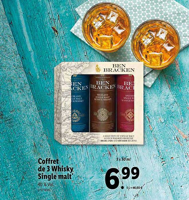 Coffret De 3 Whisky Single Malt