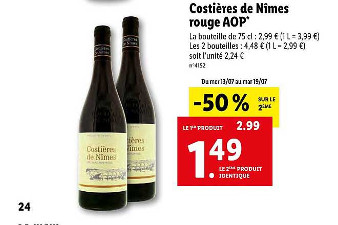costières de nîmes rouge aop