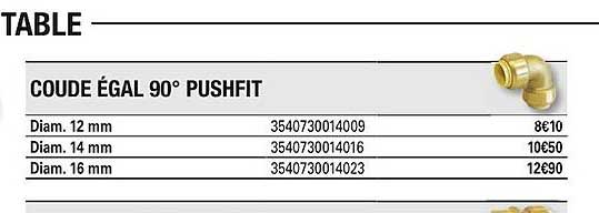 coude égal 90° pushfit