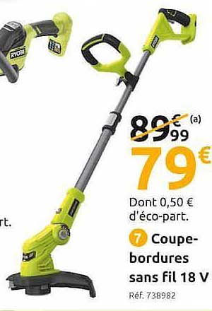 coupe-bordures sans fil 18 v