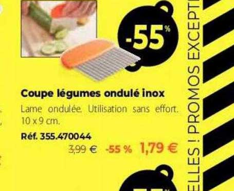 Coupe Légumes Ondulé Inox