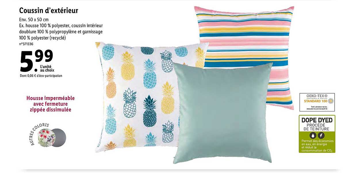 coussin d'extérieur