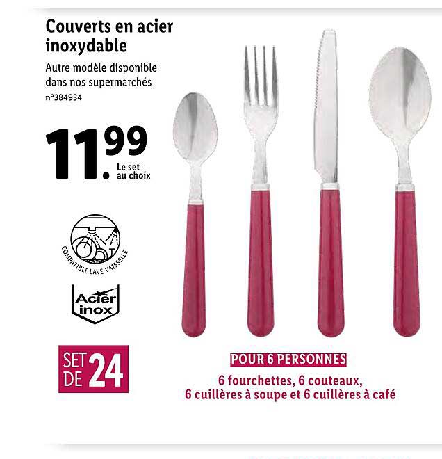 couverts en acier inoxydable