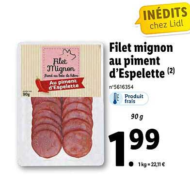 filet mignon au piment d'espelette