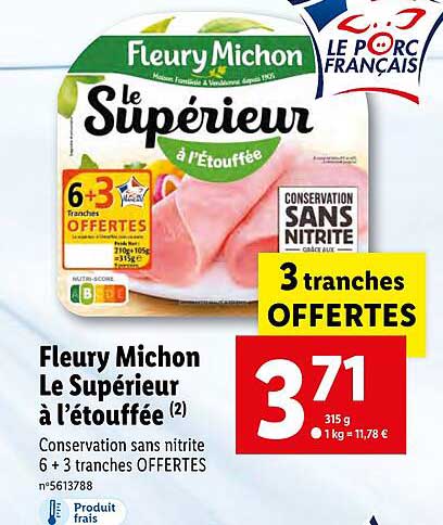 fleury michon le supérieur à l'étouffée
