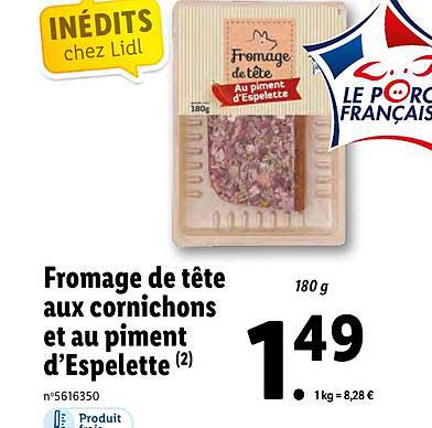 fromage de tête aux cornichons et au piment d'espelette