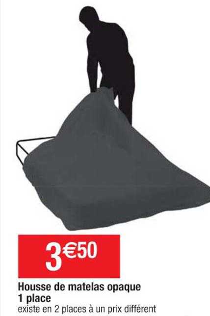 housse de matelas opaque 1 place