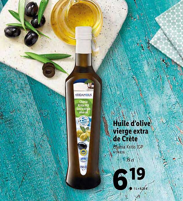 Huile D'olive Vierge Extra De Crète Eridanous