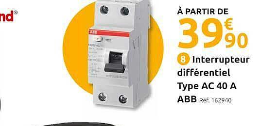 Interrupteur Différentiel Type Ac 40 A Abb