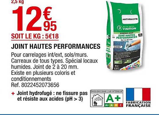 joint hautes performances anthracite