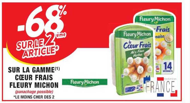 la gamme cœur frais fleury michon